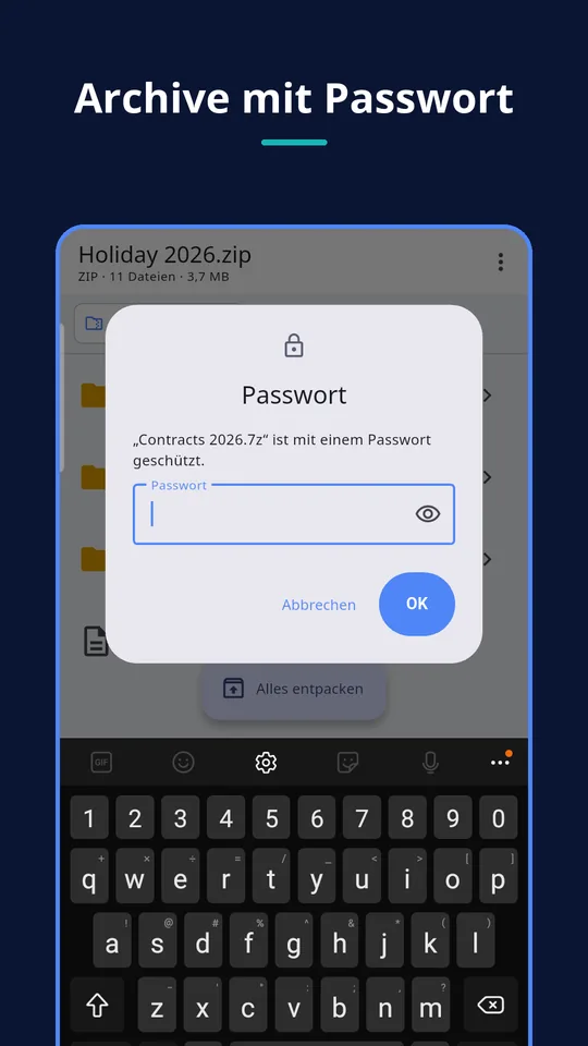 UZYTAK Archive — Archive mit Passwort