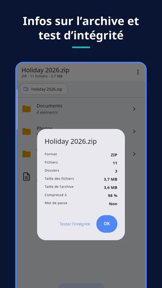 UZYTAK Archive — Infos sur l’archive et test d’intégrité