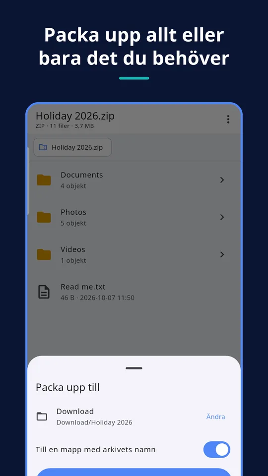 UZYTAK Archive — Packa upp allt eller bara det du behöver