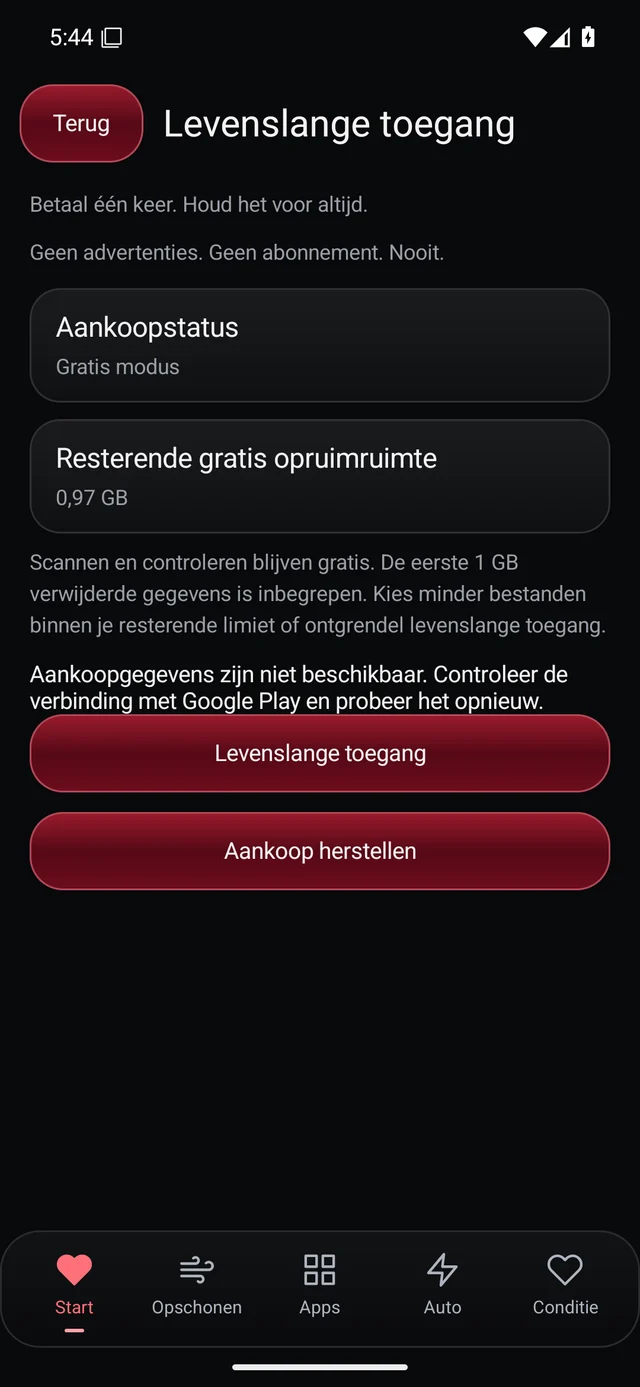 UZYTAK Cleaner · Lifetime · Nederlands