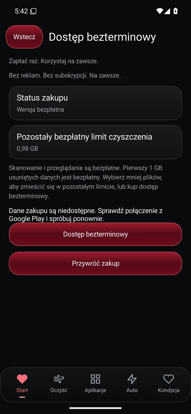 UZYTAK Cleaner · Lifetime · Polski