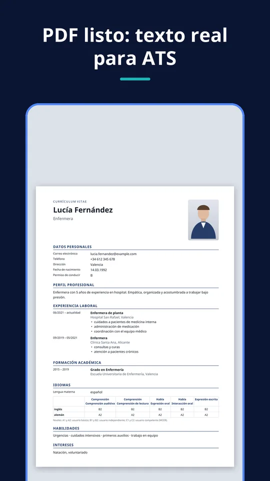 UZYTAK CV — El CV en PDF