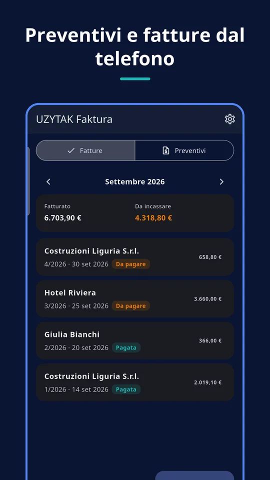UZYTAK Faktura — Mese