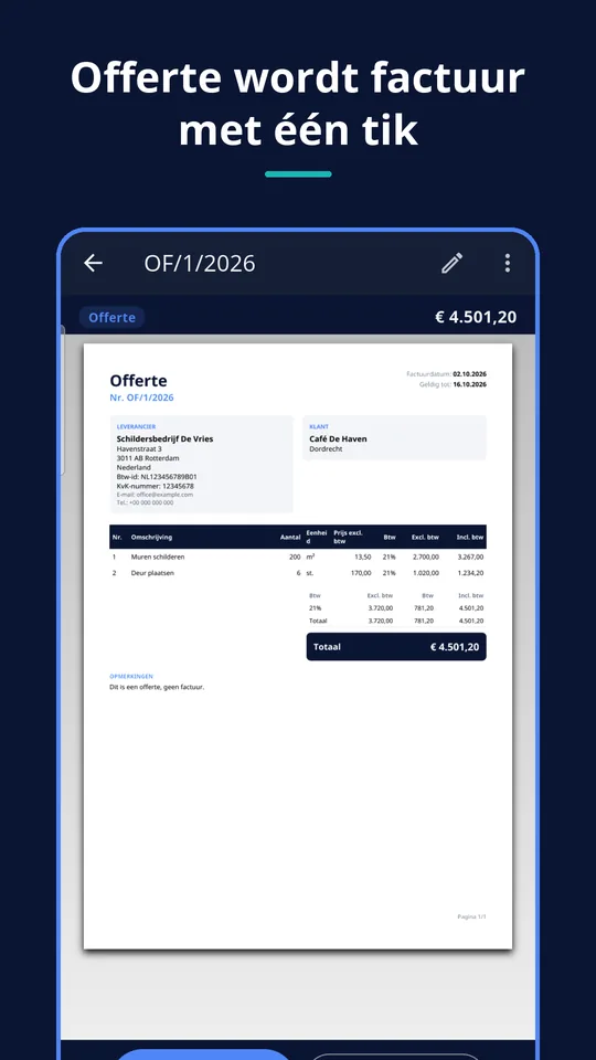 UZYTAK Faktura — Offerte