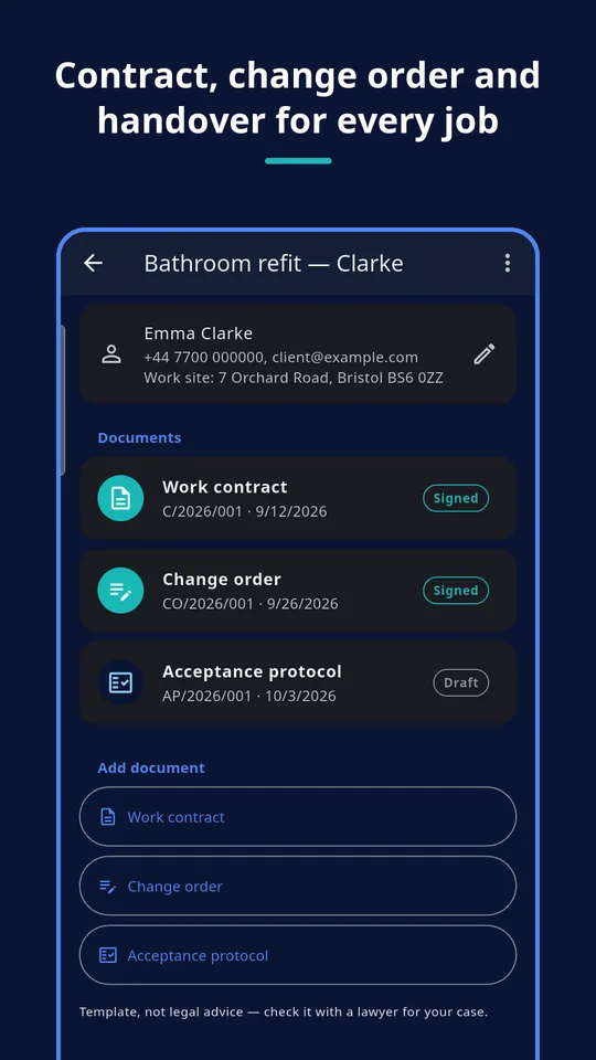 UZYTAK Handover — Job