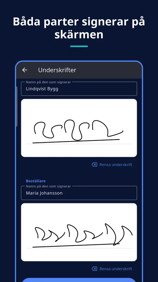 UZYTAK Handover — Underskrifter