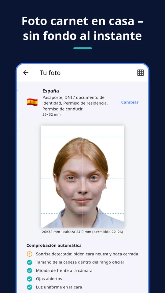UZYTAK ID Photo — Foto carnet en casa – sin fondo al instante