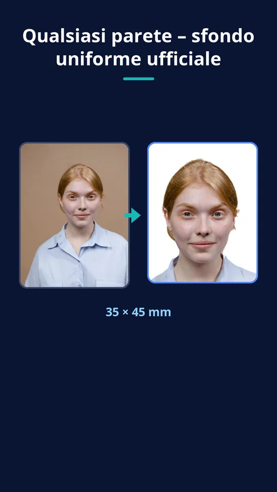 UZYTAK ID Photo — Qualsiasi parete – sfondo uniforme ufficiale