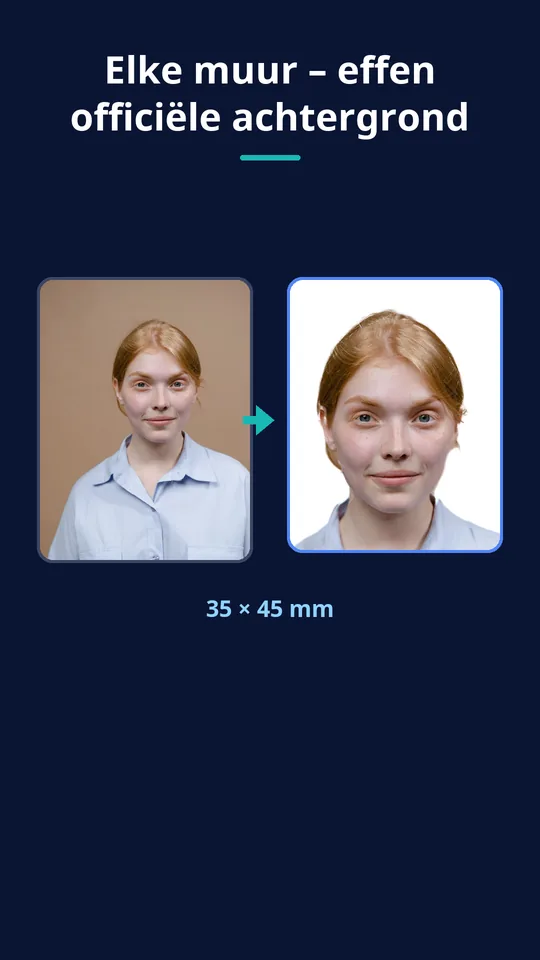 UZYTAK ID Photo — Elke muur – effen officiële achtergrond