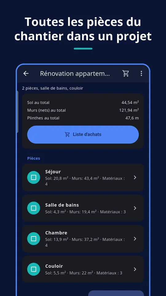 UZYTAK Materials — Projet et pièces