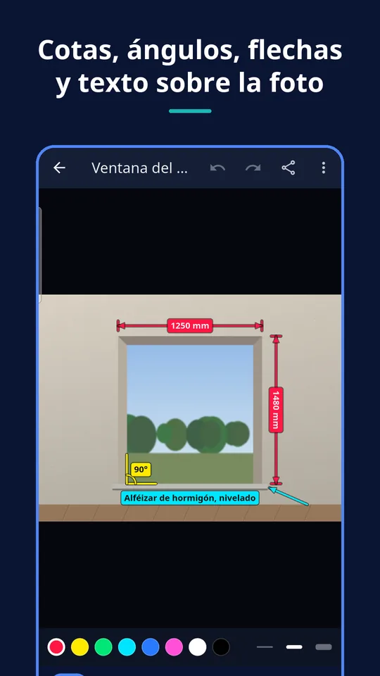 UZYTAK Photo Measures — Dibuja sobre la foto