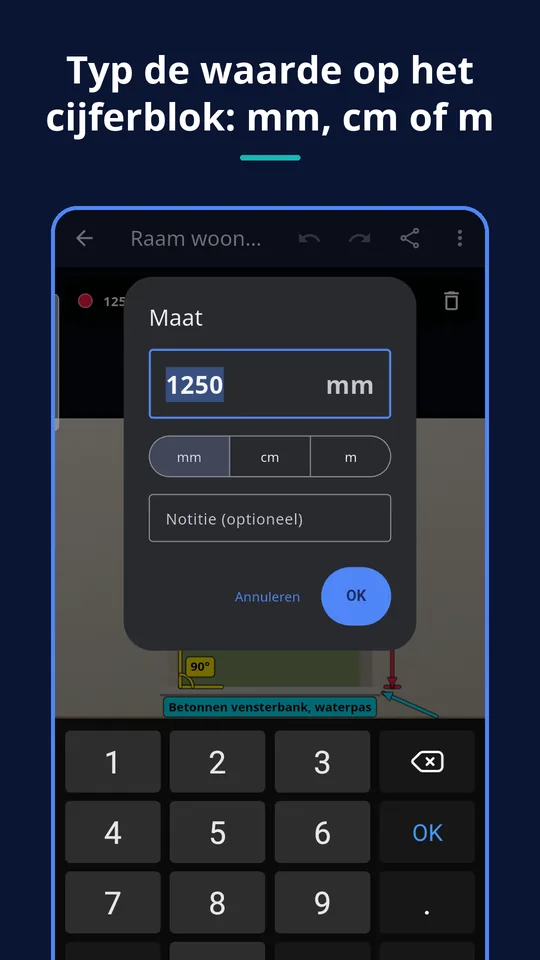 UZYTAK Photo Measures — Waarde typen
