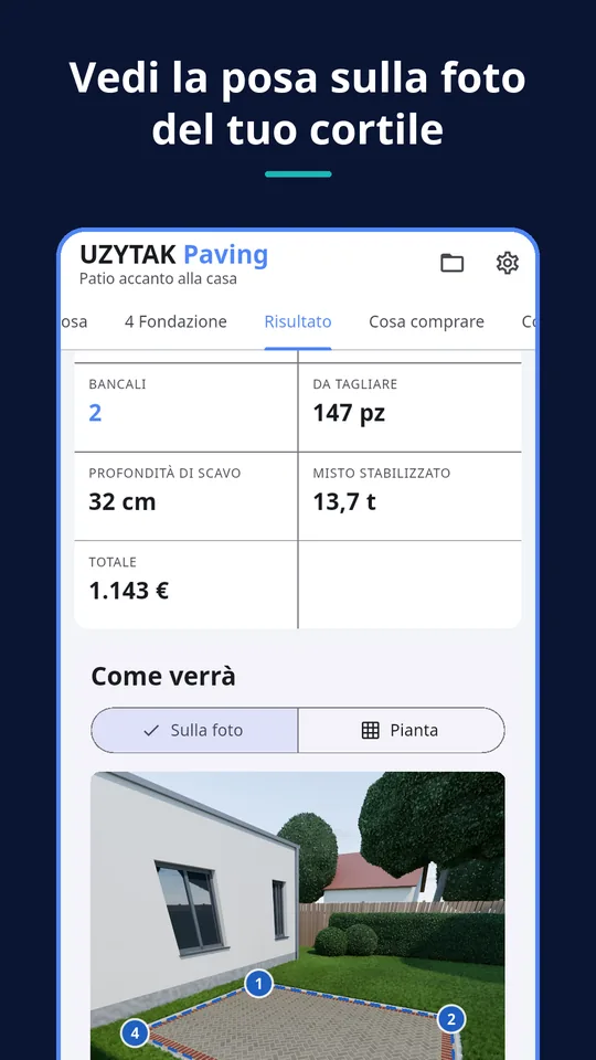 UZYTAK Paving — Vedi la posa sulla foto del tuo cortile