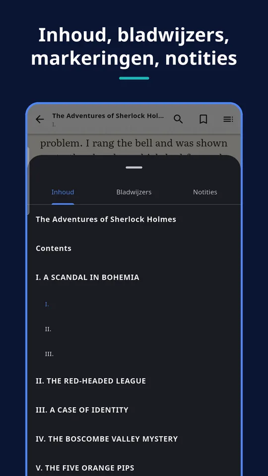 UZYTAK Reader — Inhoud, bladwijzers, markeringen, notities