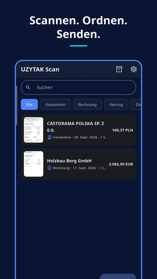 UZYTAK Scan — Bibliothek