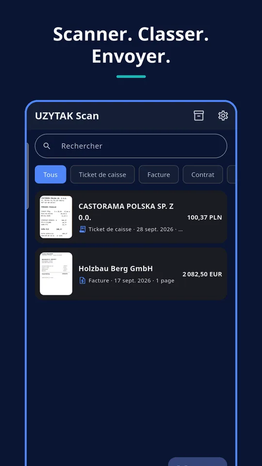 UZYTAK Scan — Bibliothèque