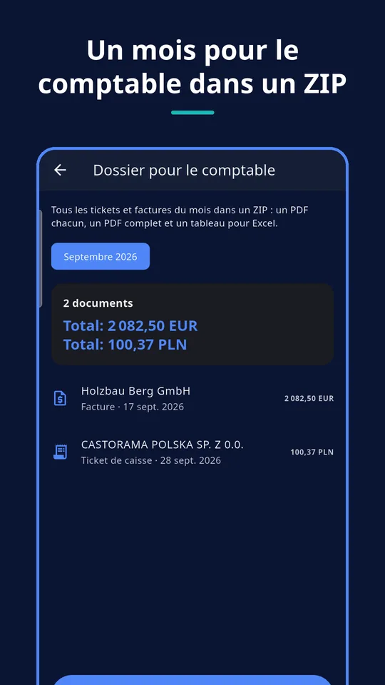 UZYTAK Scan — Facture