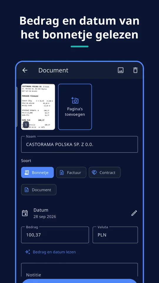 UZYTAK Scan — Bonnetje