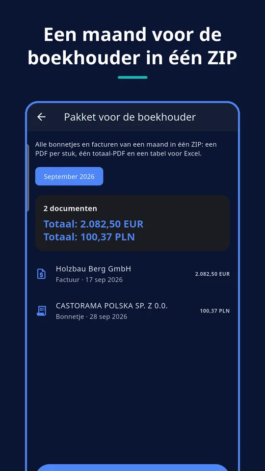 UZYTAK Scan — Factuur