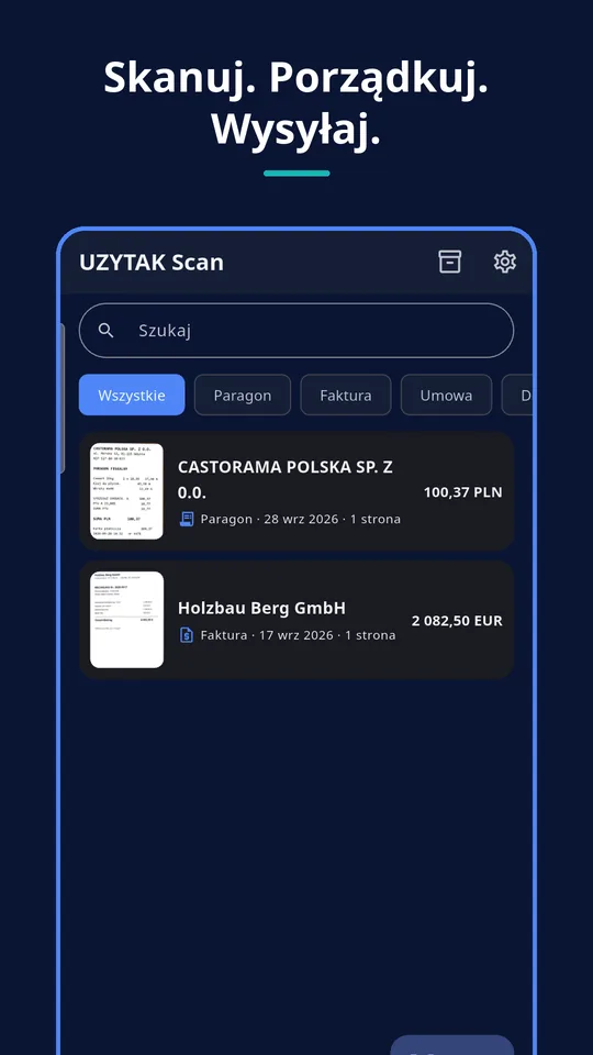 UZYTAK Scan — Biblioteka