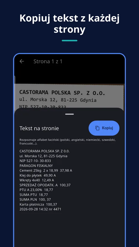 UZYTAK Scan — Paczka dla księgowej