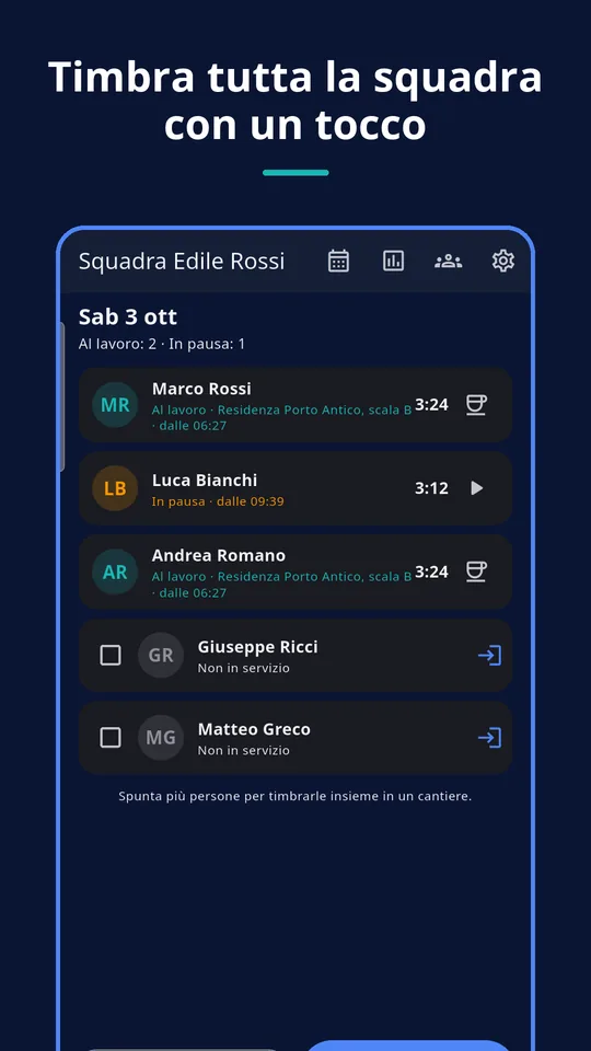 UZYTAK Time — Bacheca della squadra