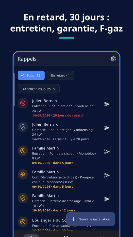 UZYTAK Warranty & Service Book — Rappels